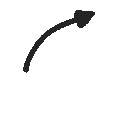 Black Arrow Sticker