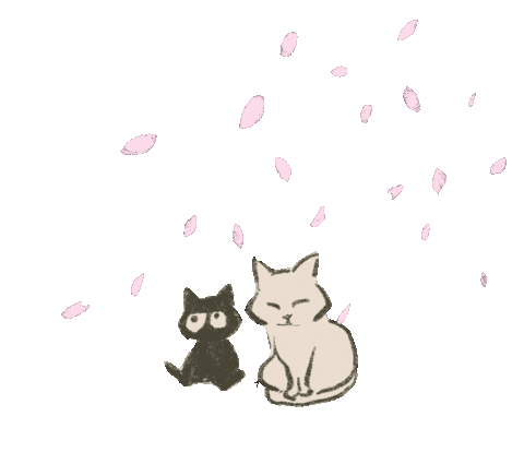 Cat Flower Sticker