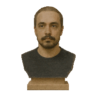 Sculpture Bust Sticker by Salih Kizilkaya