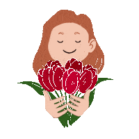 Happy Girl Sticker
