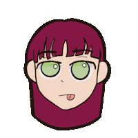 Aya Bangs Sticker