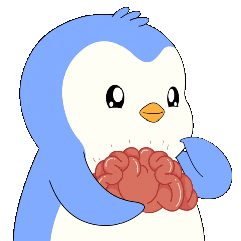 Think I Got It Sticker by Pudgy Penguins