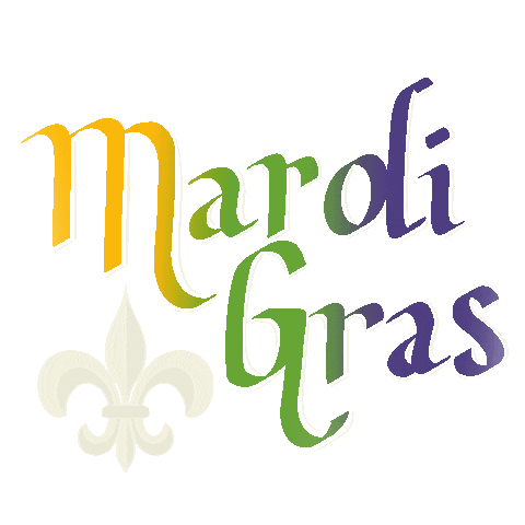 New Orleans Fat Tuesday Sticker by Brown Eye Design