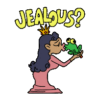 Fairy Tale Jealousy Sticker by Parker Jackson