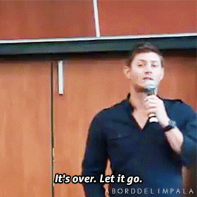 aborddelimpala giphyupload over jensen ackles let it go GIF