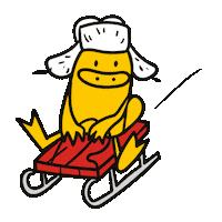 Utkonos_ru christmas winter newyear sled Sticker