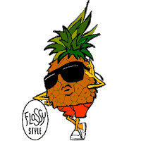 pineapple Sticker by Flossy Style