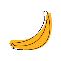Fruit Banana Sticker by Cocktail.Shop