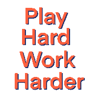 Inheaden motivation work hard play hard inheaden Sticker
