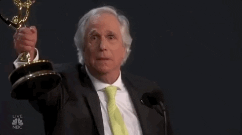 happy henry winkler GIF by Emmys