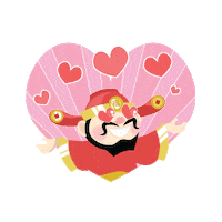 In Love Rabbit Sticker by riverhongbao