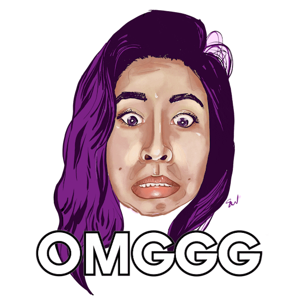 Oh My God Wow Sticker