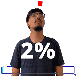 2Percent Two Percent Sticker