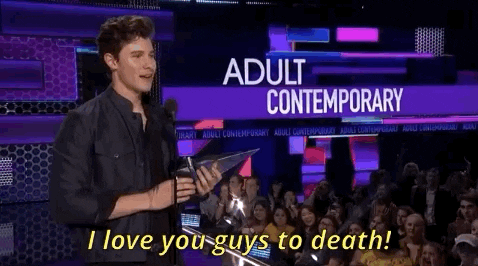 shawn mendes i love you guys to death GIF by AMAs