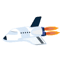 Flying Outer Space Sticker by Audible