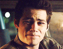 Almost crying teen wolf GIF