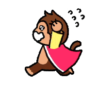 Run Scream Sticker by Chimpers