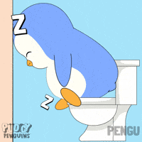 Tired Penguin GIF by Pudgy Penguins