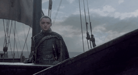 vulture giphyupload game of thrones arya sails away GIF