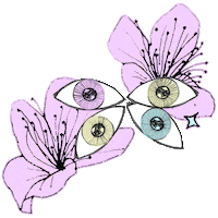 eyes flower Sticker