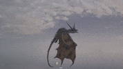 mickyrocca animation fly dragon voatile GIF