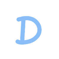Pastel D Sticker