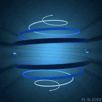pislices loop 3d trippy blue GIF