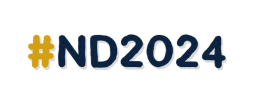 Notre Dame Class Of 2024 Sticker by University of Notre Dame
