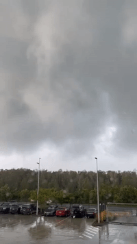 Severe Cloud Formation Evident as Tornado Touches Down Near Brisbane Airport