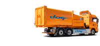 Orange Truck Sticker by Dorr Unternehmensgruppe