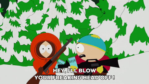 eric cartman snow GIF by South Park 