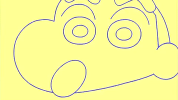 anime wow loop japan crayon shinchan GIF