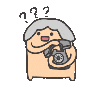 問號 電話 Sticker