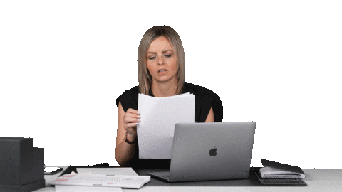 Angry Paper Sticker by Maalia Agentur
