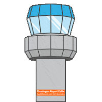 Airplane Flight Sticker by Groningen Airport Eelde