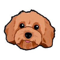 Golden Doodle Puppy Sticker by Neat Pets Mementos