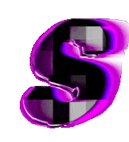 Glitch Alphabet Sticker by #BASILIO