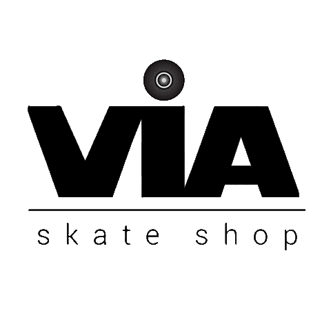 VIASKATESHOP giphyupload via skate shop via skate via logo Sticker
