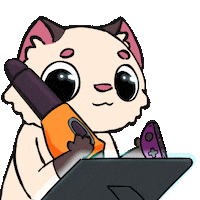 Digital Art Cat Sticker