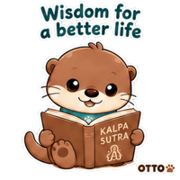 Reading Wisdom Sticker by Otto the Otter by GleeSpace