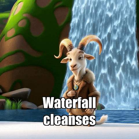Waterfall Forgiveness GIF by Radiantelope