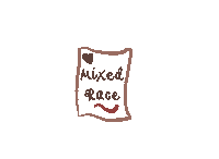 MixedRaceMama black indian asian brown Sticker