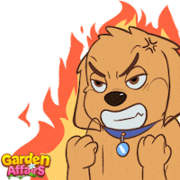 Angry Dog Sticker by GardenAffairs