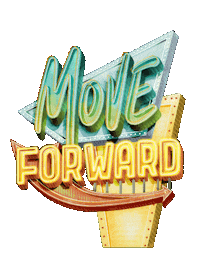 aysaptr motivation lettering forward move forward Sticker