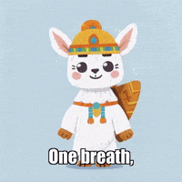 Wisdom Breath GIF by Llamaozi