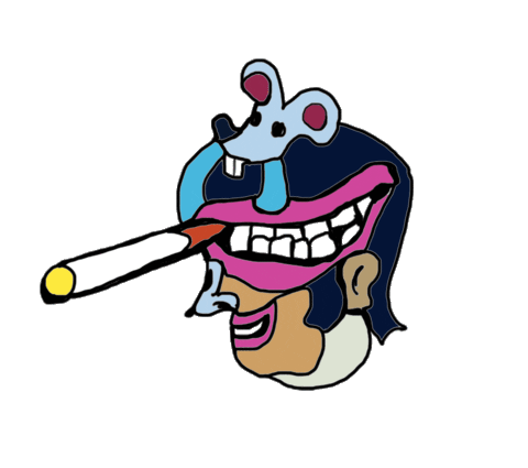 loop face STICKER by Dax Norman