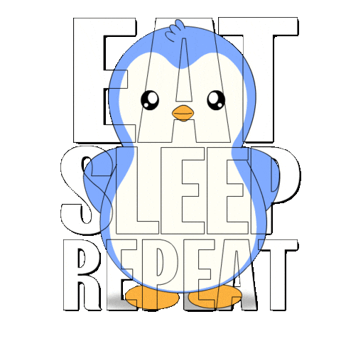 Loop Eating Sticker by Pudgy Penguins