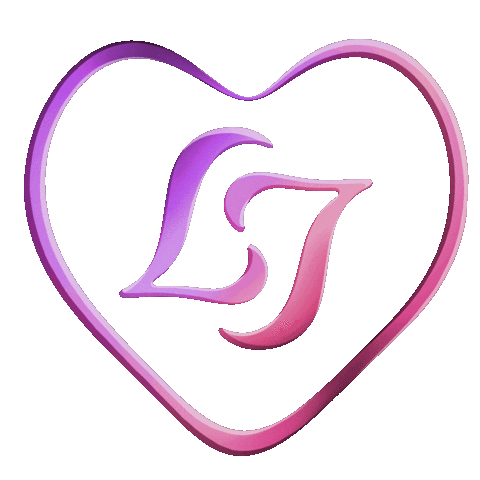 lisetteandtyler giphyupload heart purple and pink lt logo Sticker