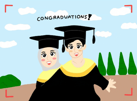 Fiainaya giphygifmaker couple college graduation GIF