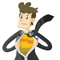 superhero print Sticker